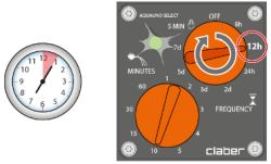 Claber Προγραμματιστής Ποτίσματος Μπαταρίας Aquauno Select 8423